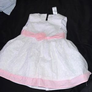 Pink/white baby dress